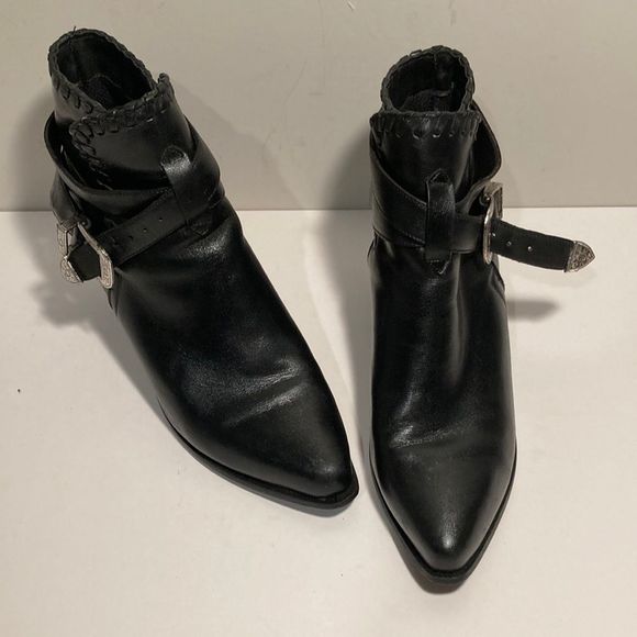 dingo Shoes - Dingo black leather western booties